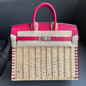 Hermès Birkin 25 Picnic Framboise Palladium Hardware