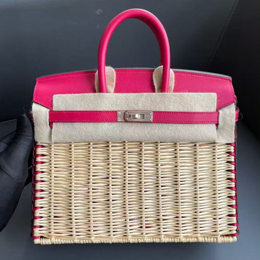 Hermès Birkin 25 Picnic Framboise Palladium Hardware