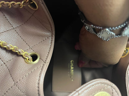 Chanel 25 Hobo bag Medium brown leather gold hardware