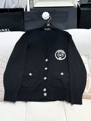 Chanel 23C black cardigan number 5