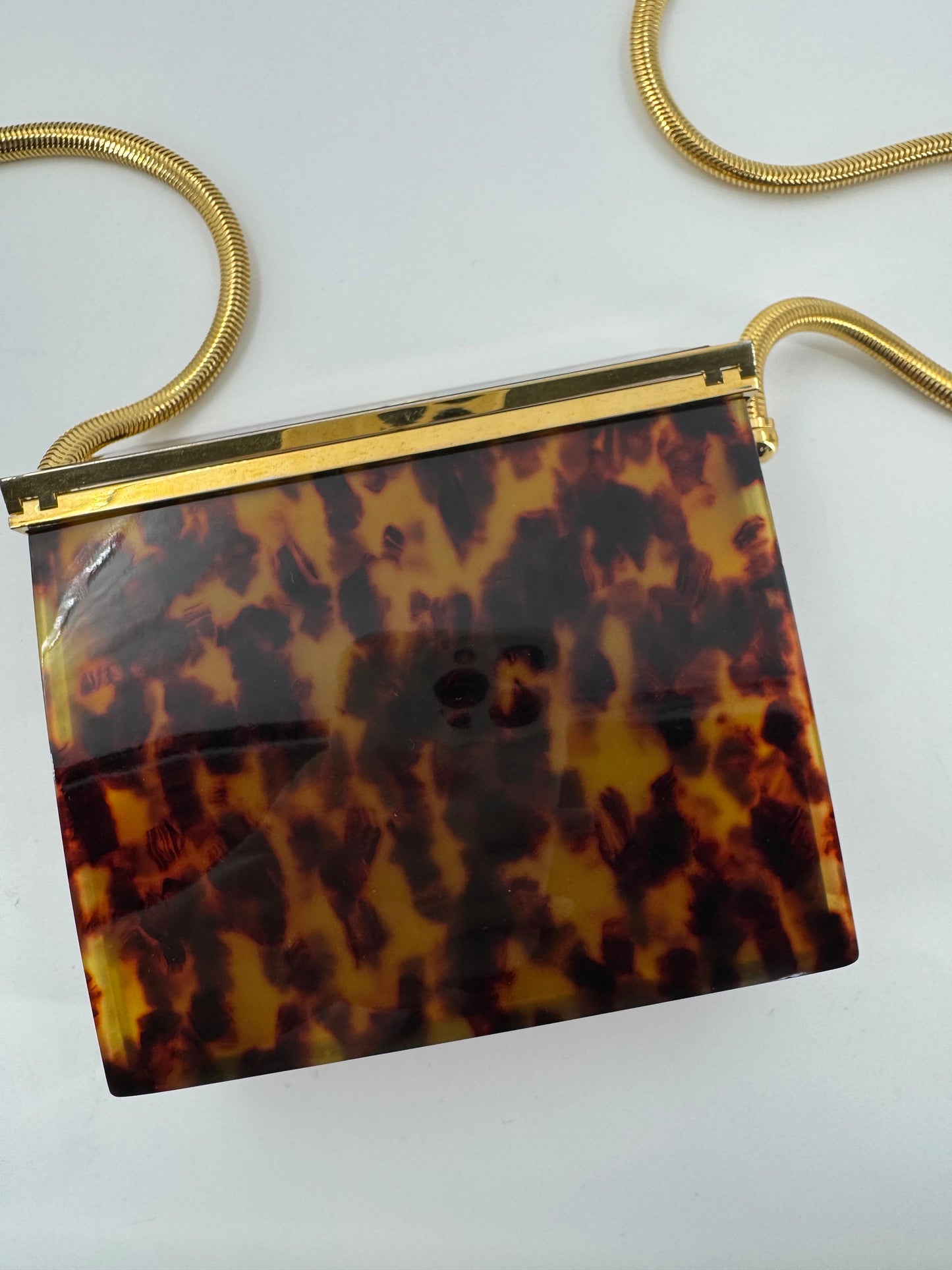 CHANEL 1997 Tortoiseshell shoulder bag with gold hardware