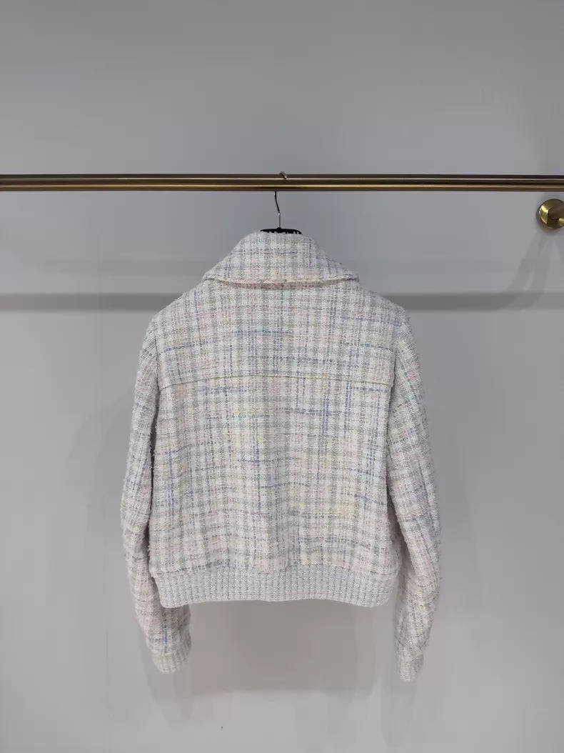 Chanel 25S colourful sequined tweed jacket