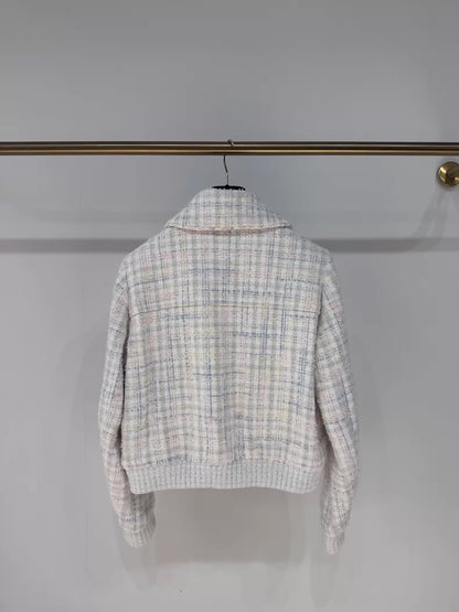 Chanel 25S colourful sequined tweed jacket