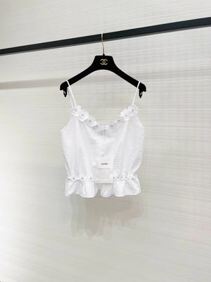 Chanel 26C floral White top