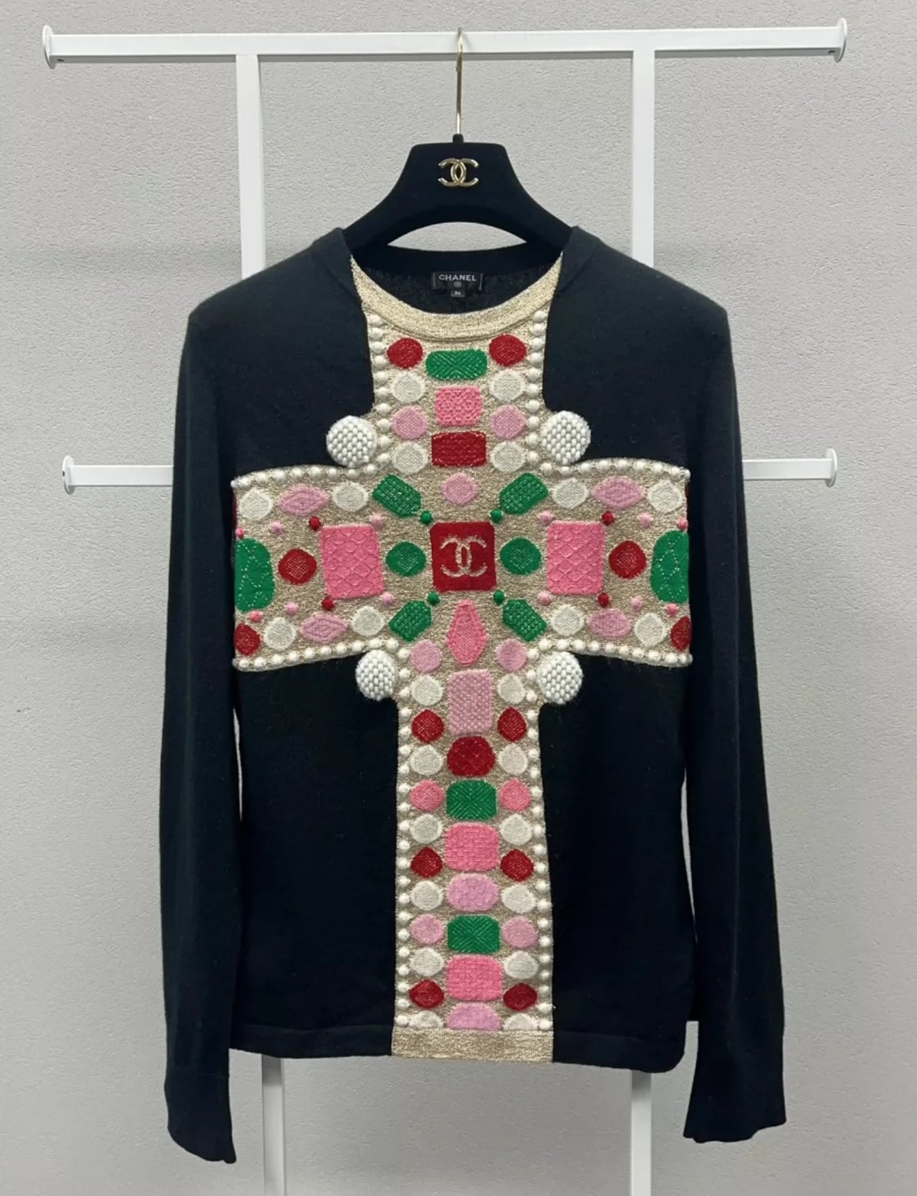 Chanel 2020 Fall/Winter Black Cashmere Knit Top