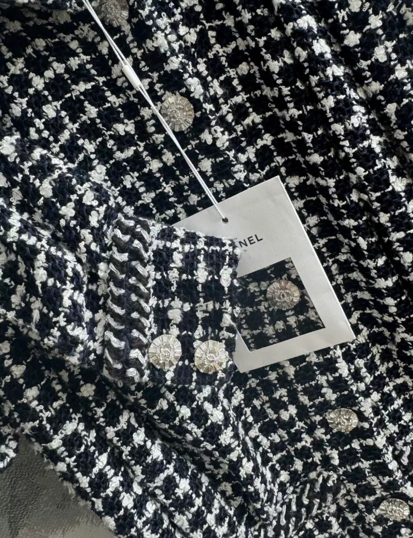 Chanel 23C Black Glittered Tweed Jumpsuit – Wararni.com
