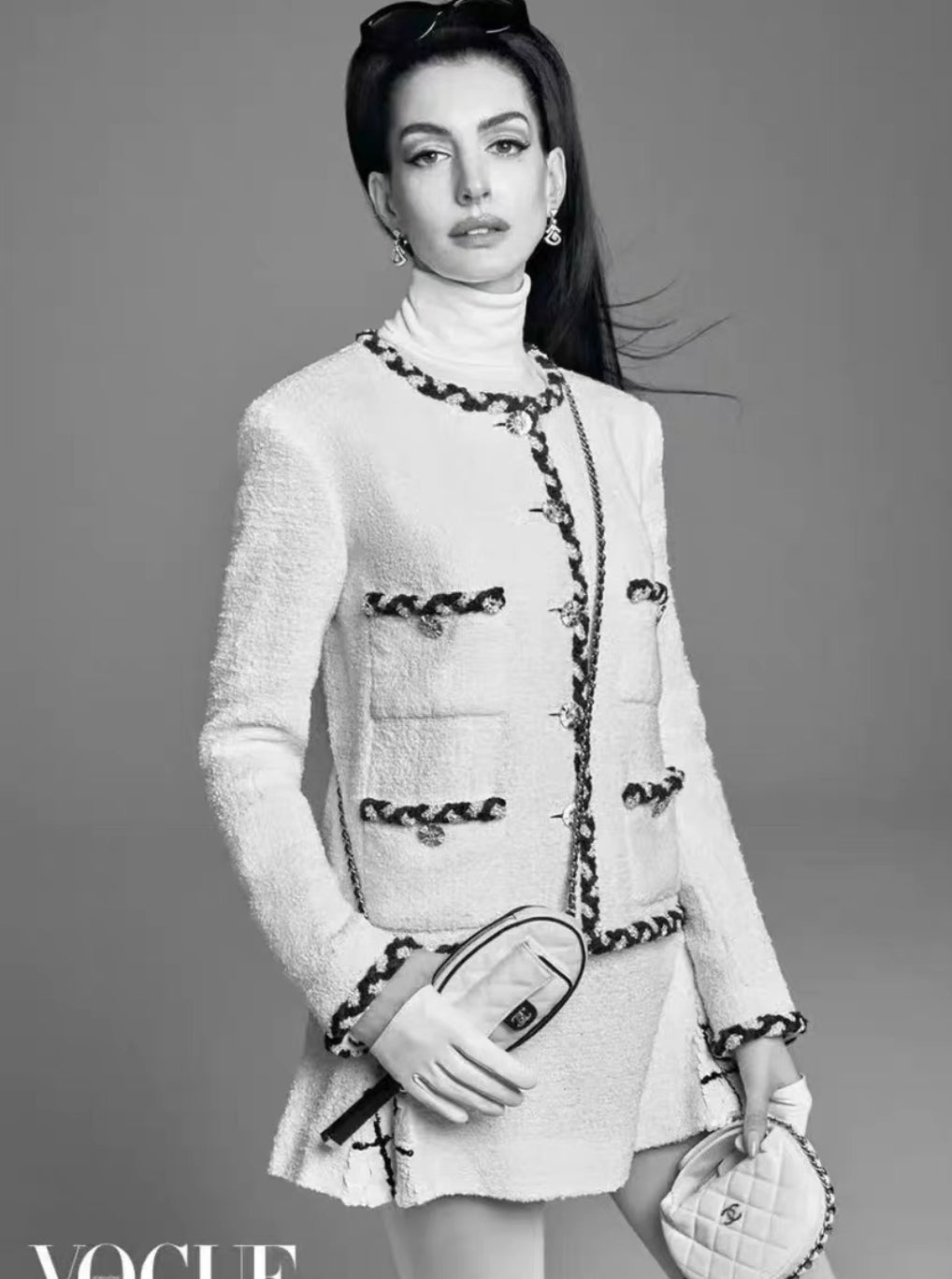 Chanel 23C white wool jacket size 42 – Wararni.com