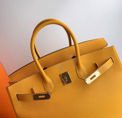 Hermès Birkin 35 Jaune D'or & Potiron Candy Epsom