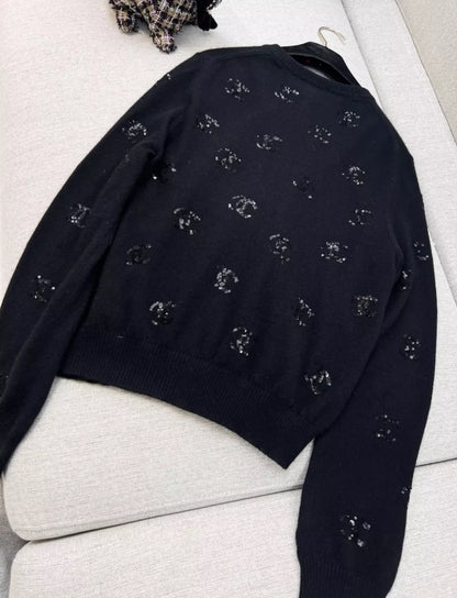Chanel 24S black cardigan