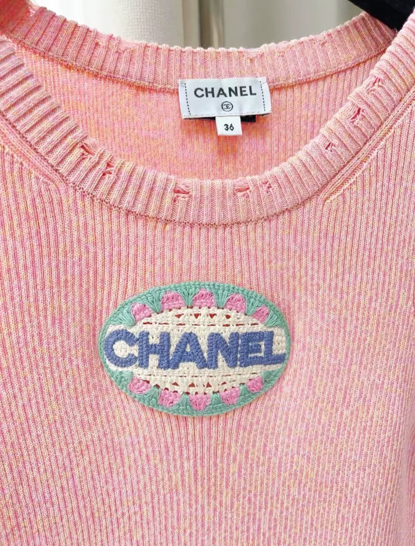 Chanel 25P Pink Knitted Dress – Wararni.com