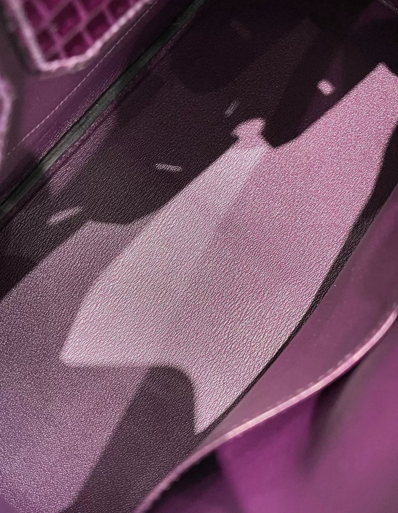 Hermès Birkin 35 N5 Cassis Violet shiny crocodile gold Hardware