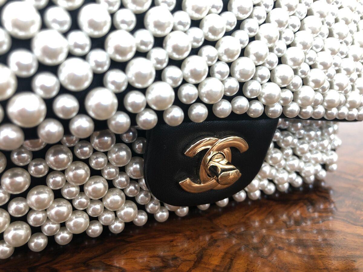 Chanel 19S Pearl Mini Rectangular Flap Bag