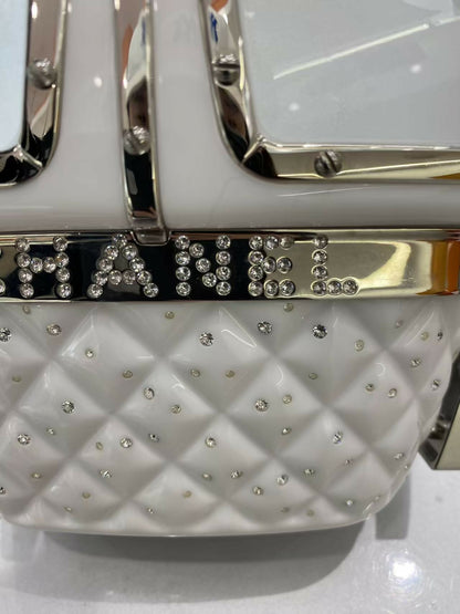Chanel 2019 White Gondola Minaudière Evening in the Mountain Clutch Bag
