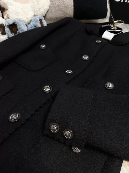 Chanel 13A Black Wool Jacket