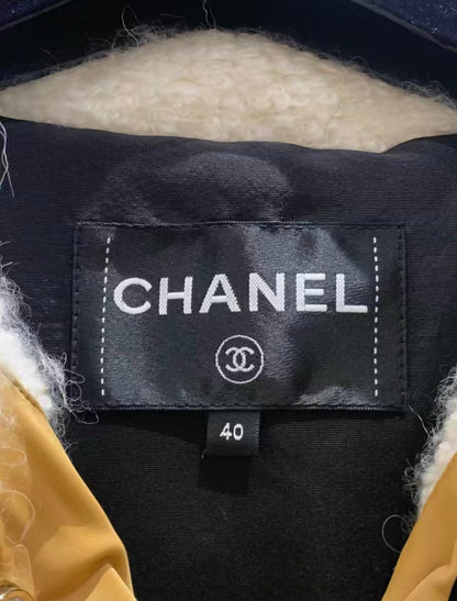 Chanel 24N Coated Canvas, Wool & Alpaca Beige jacket