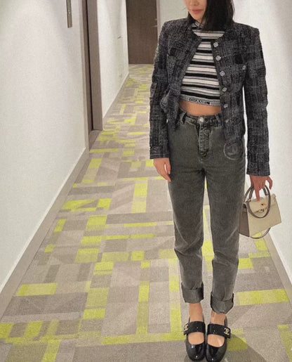 Chanel 23C grey jeans