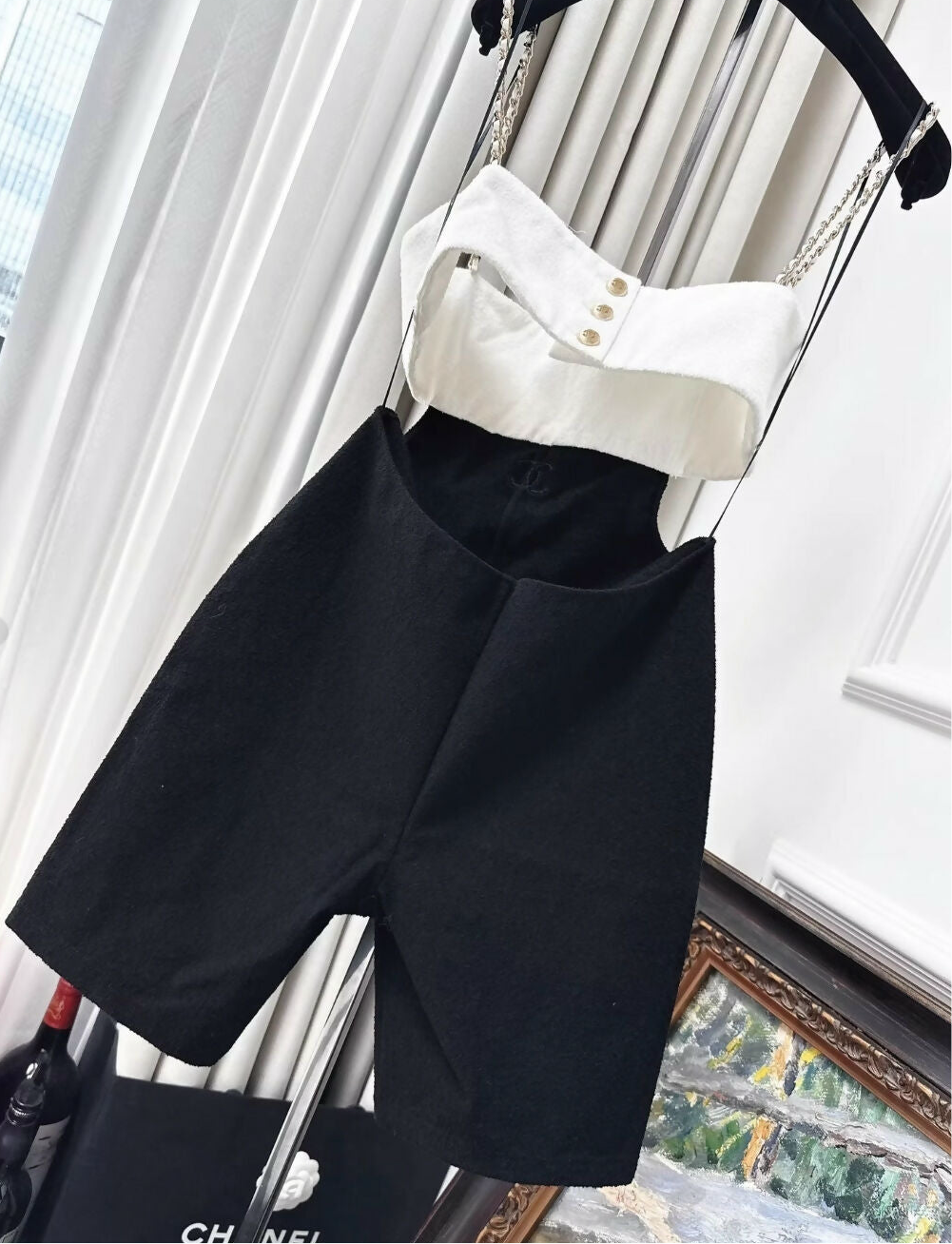 Chanel 22s black/ecru jumpsuit