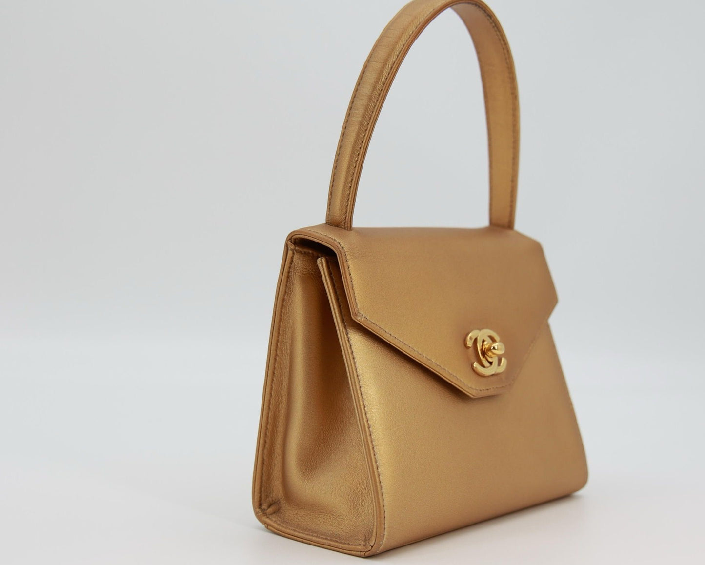 Vintage Chanel Gold Mini Kelly