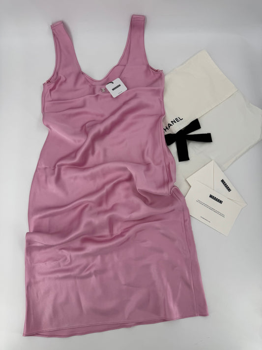 Chanel pink silk dress