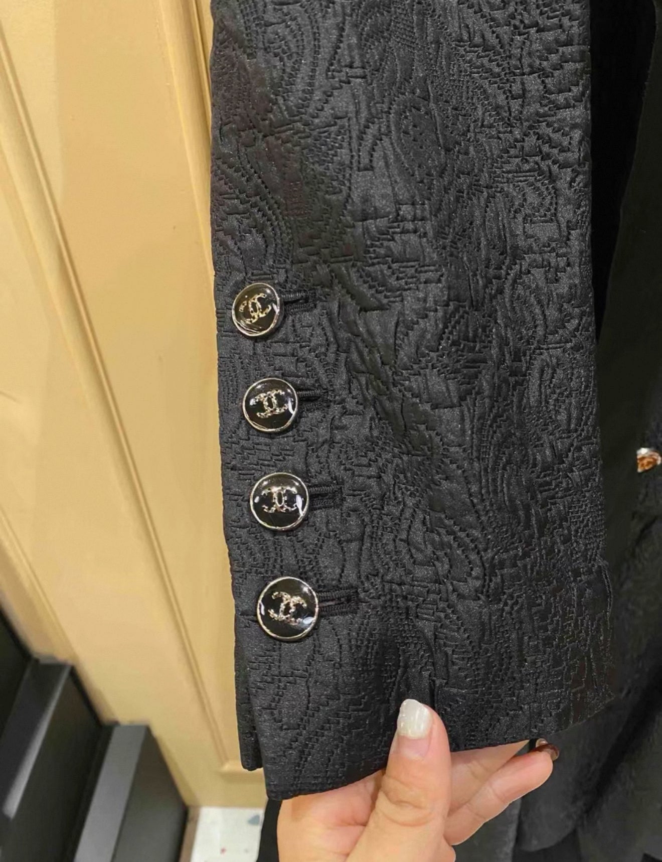 Rare Chanel 2021 Black Long Coat/Dress 36