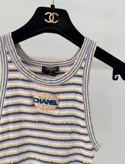 Chanel 25P striped top