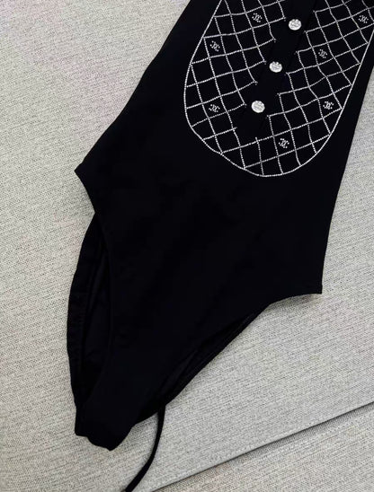Chanel 23C black swimsuit