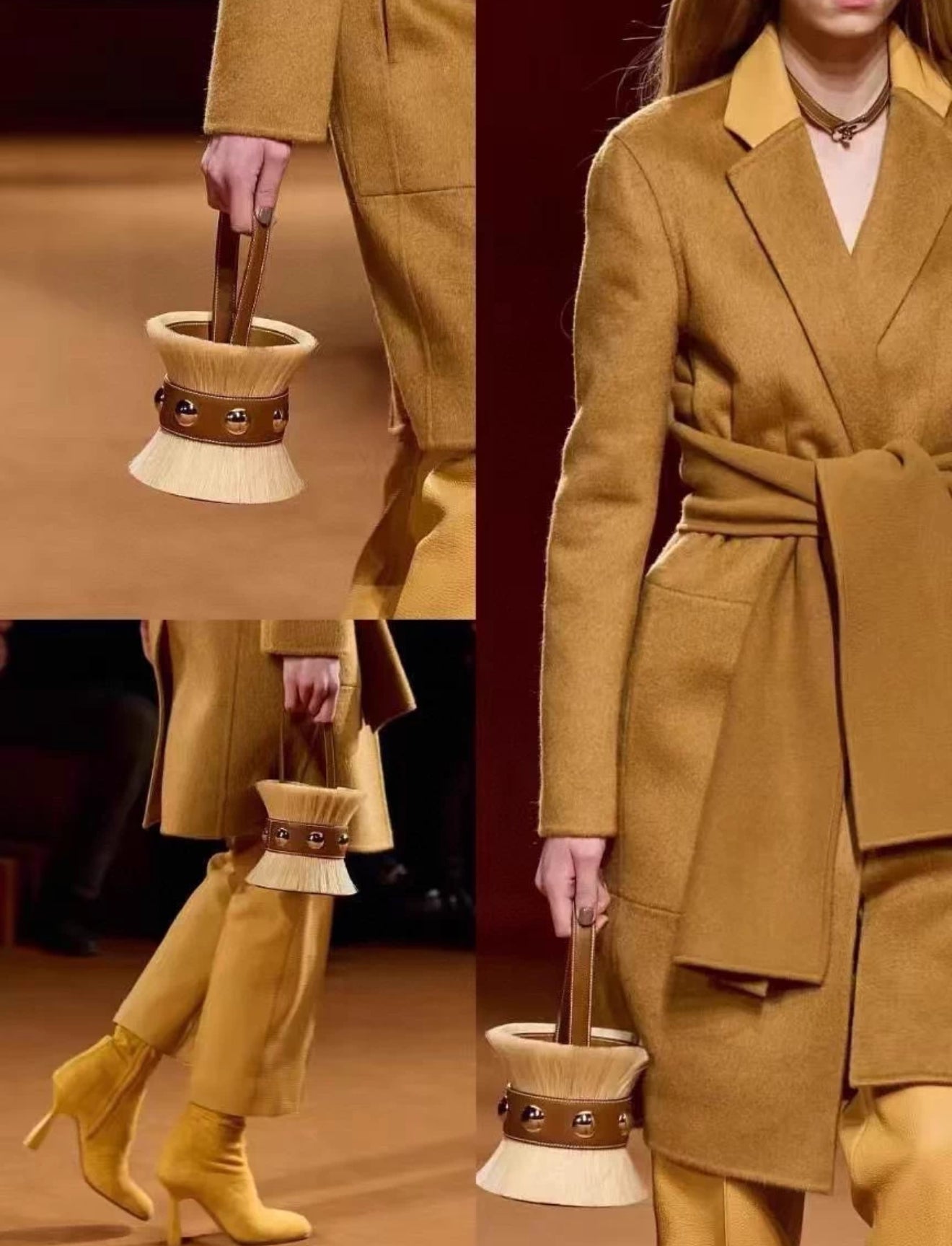 Hermès Mini Medor Crin de Cheval Barenia Fauve