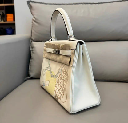 Hermes Kelly 25 Swift Nata In & Out handbag