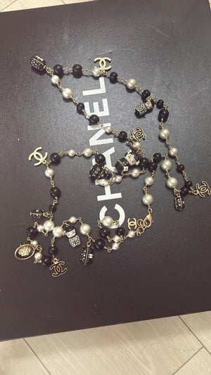 Chanel 10A Paris Shanghai Matryoshka Doll Pearl Charm Necklace/Belt  — Ultra-Rare Collector Piece