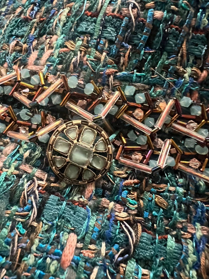 Chanel 19A blue tweed jacket