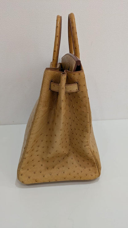 Hermes Birkin 40 Ostrich Leather Gold Hardware (very rare)
