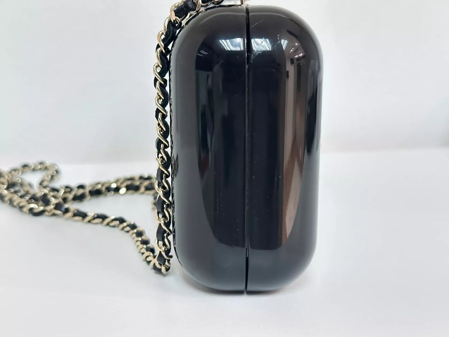 Chanel “Votez Coco” Pearl Plexiglass Minaudière Evening Clutch