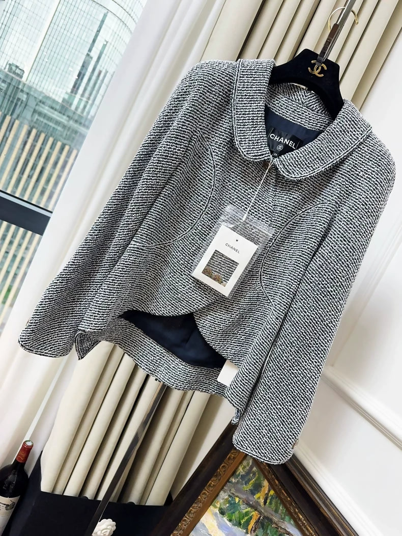 Chanel 20C grey with stripes jacket