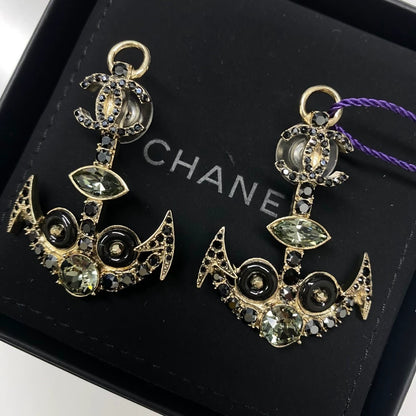 Chanel 18A anchor earrings