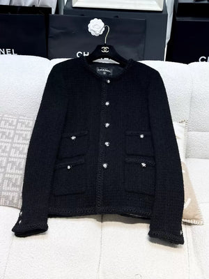 Chanel 23K black tweed jacket