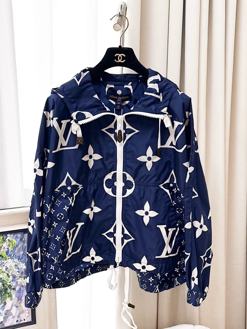 Louis Vuitton blue monogram cardigan