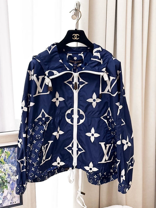 Louis Vuitton blue monogram cardigan