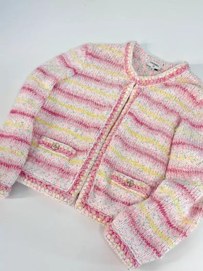 Chanel 24C pink Colorful jacket