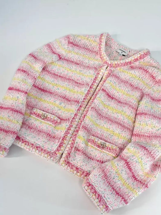 Chanel 24C pink Colorful jacket
