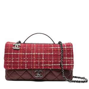 Chanel Tweed Airlines Single Flap Bag