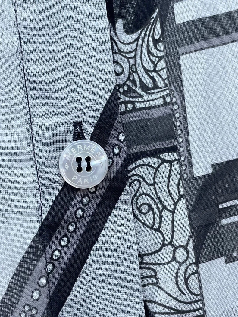 Hermès black & white top