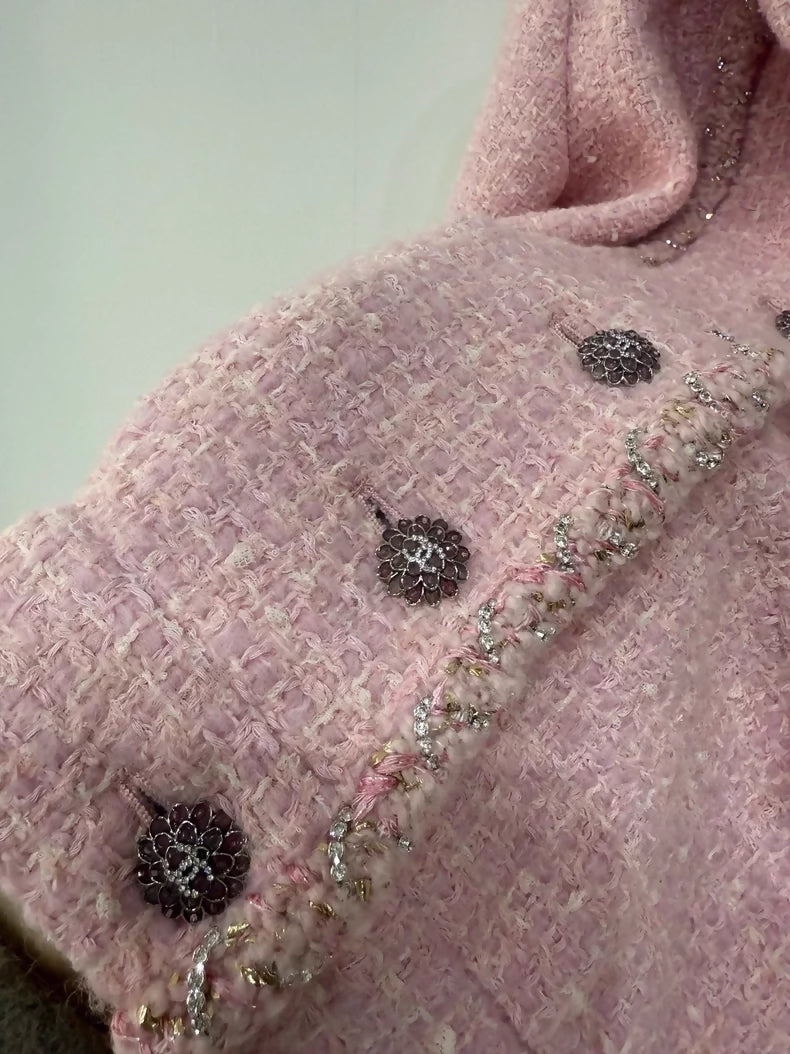 Chanel 23K pink tweed jacket
