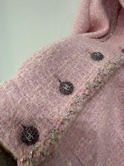 Chanel 23K pink tweed jacket