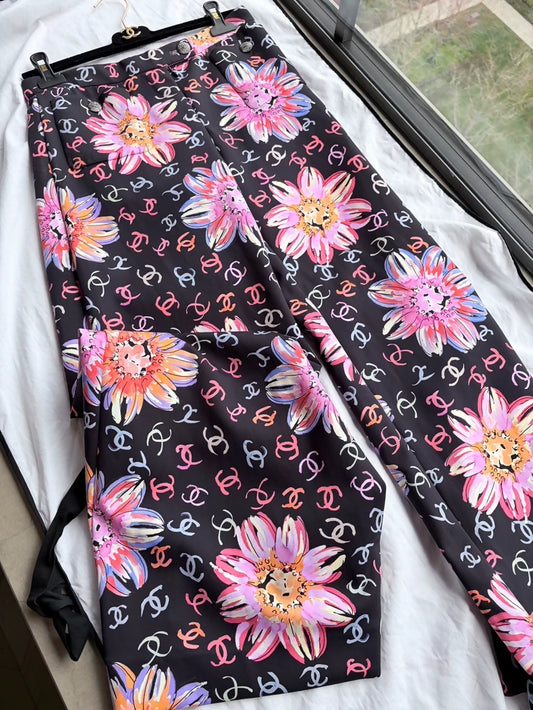 Chanel 24s wide-leg trousers