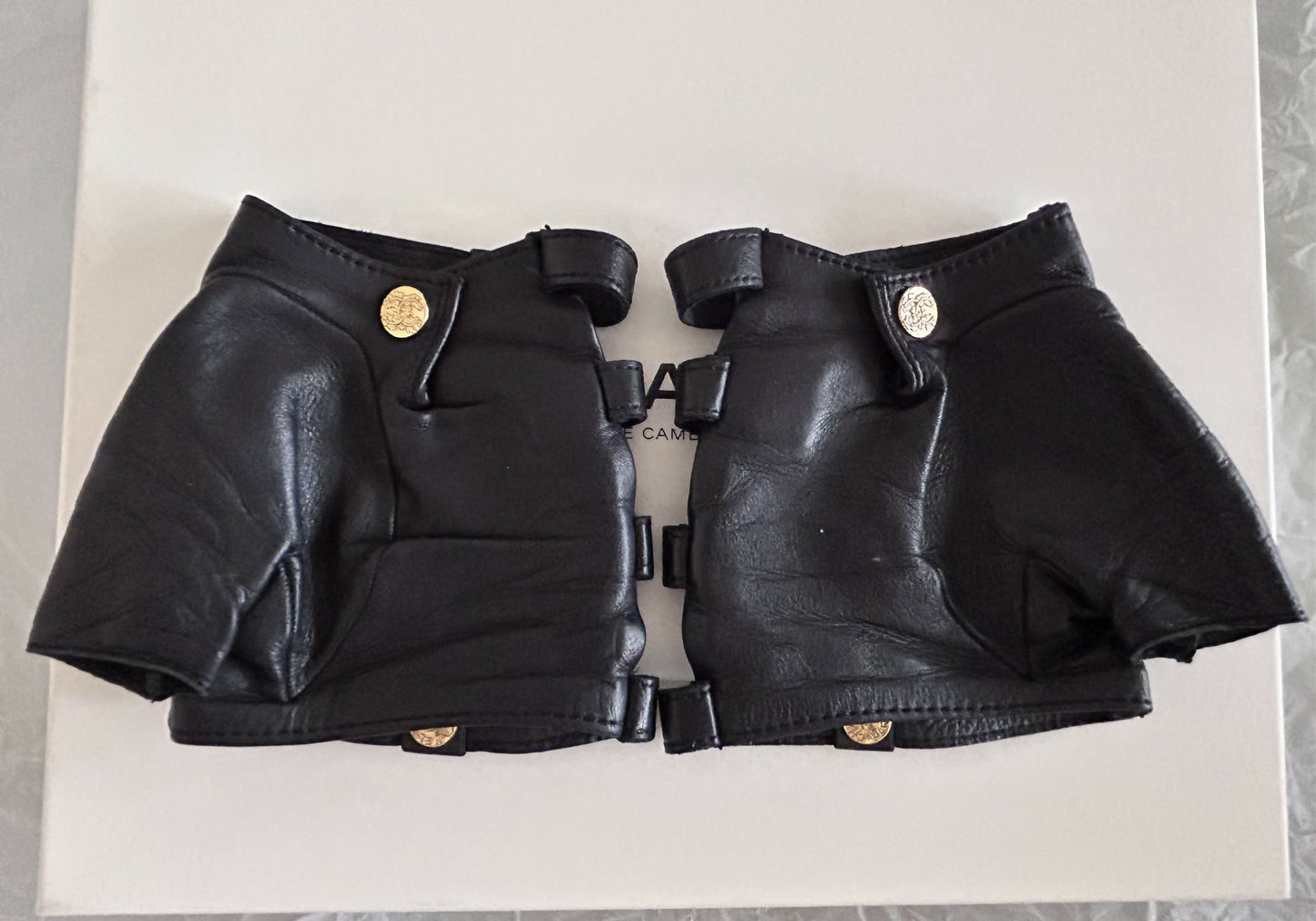 Chanel fingerless gloves