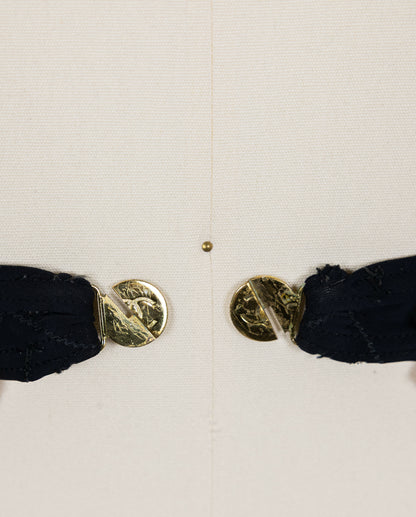 Chanel 1994 Cruise Vintage Black Logo Quilted Bikini