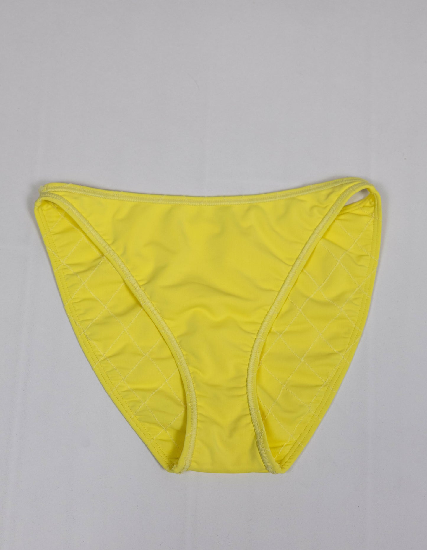 Chanel 1994 Cruise Vintage Yellow Logo Quilted Bikini