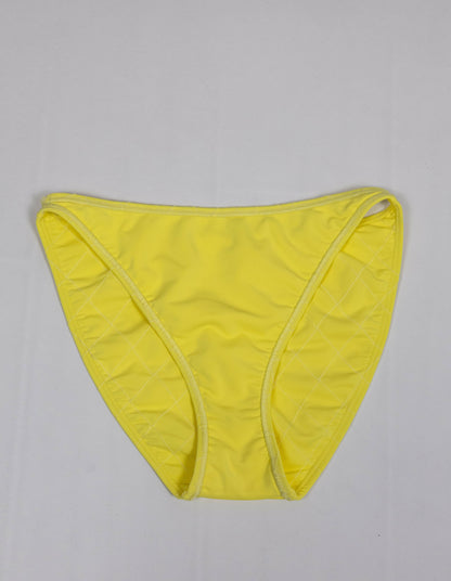 Chanel 1994 Cruise Vintage Yellow Logo Quilted Bikini