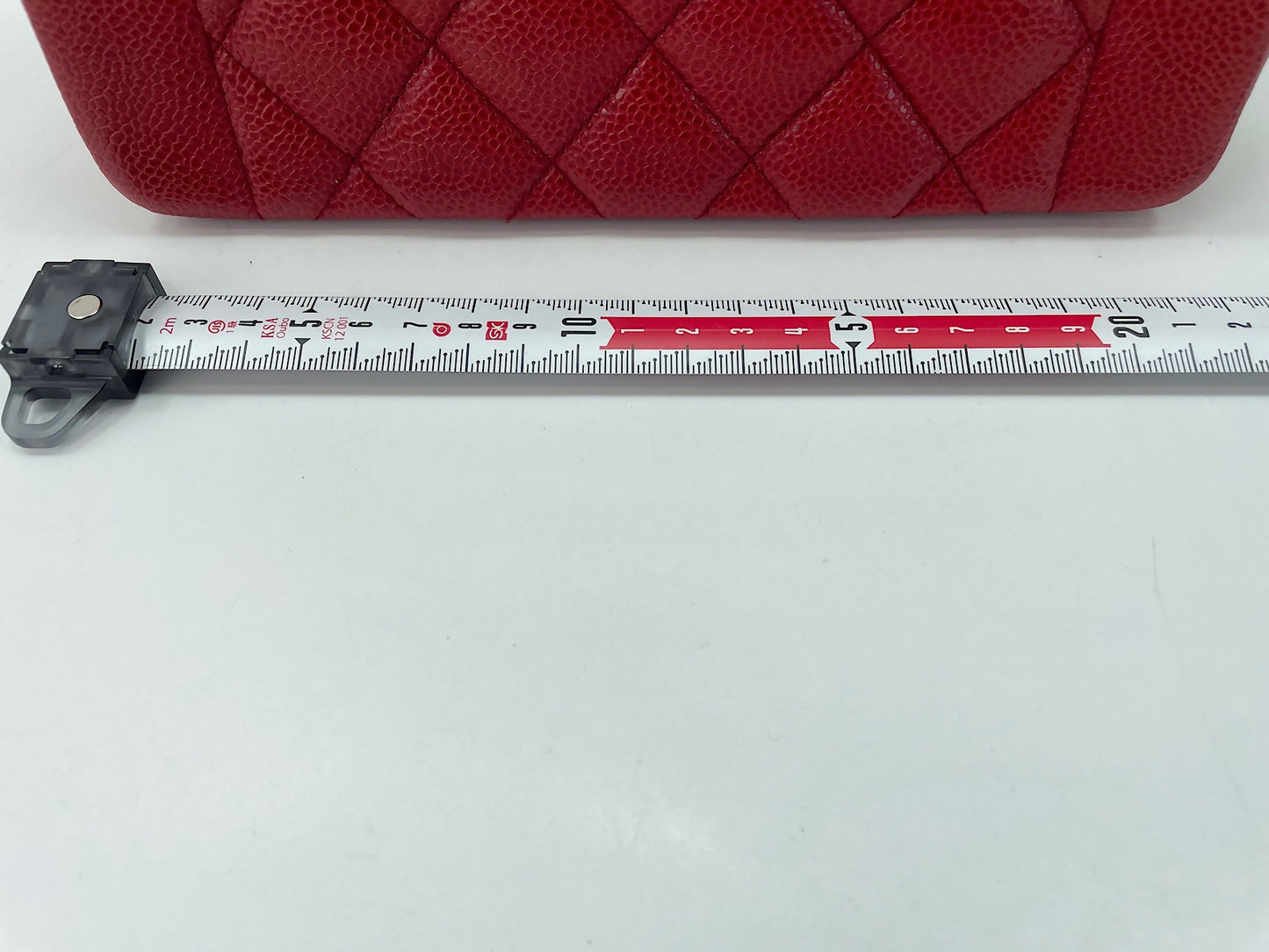 Chanel Vintage 91-94 Caviar Leather Red Diana Flap Bag