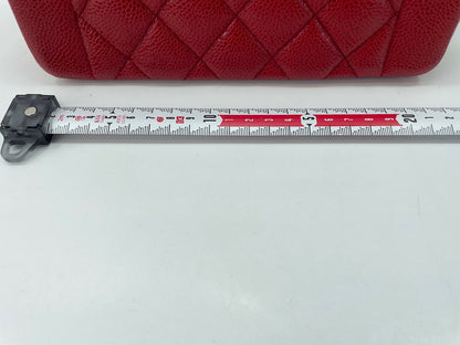 Chanel Vintage 91-94 Caviar Leather Red Diana Flap Bag